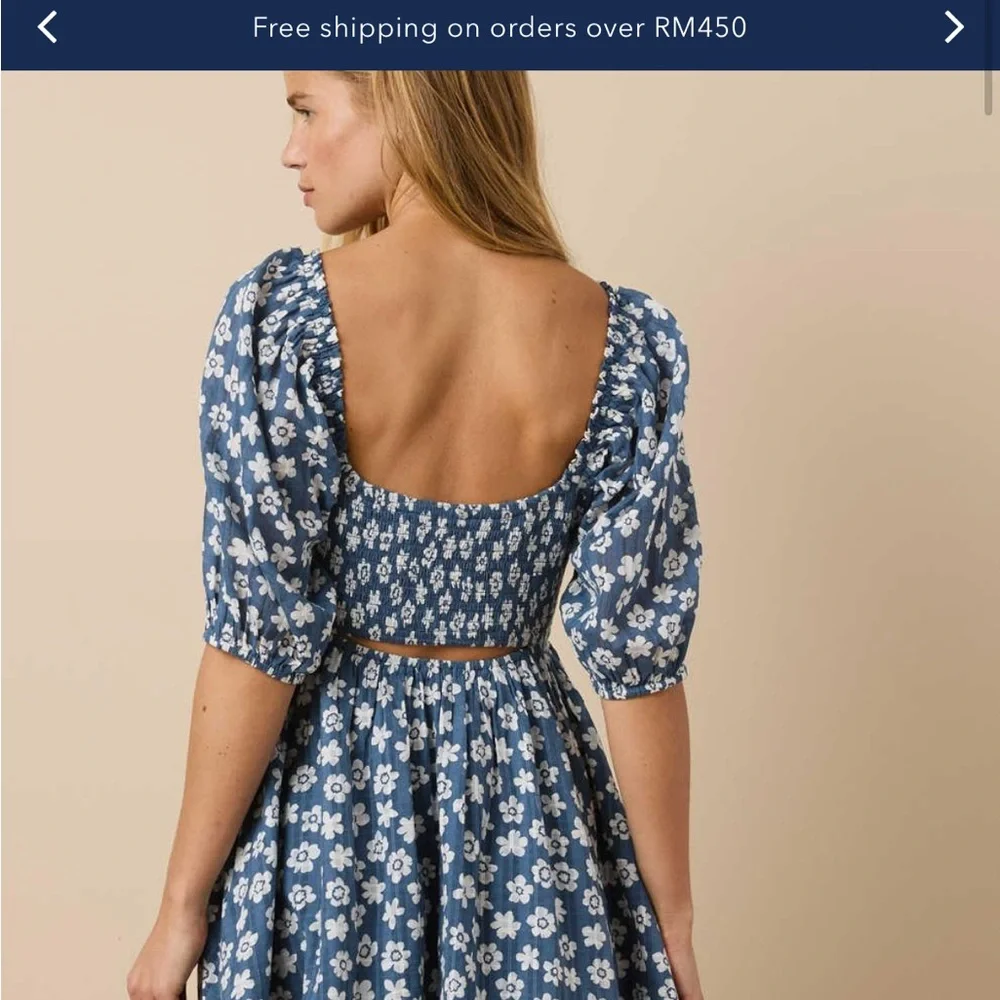 American Eagle AE Puff Sleeve Mini Dress - Picture 6 of 6